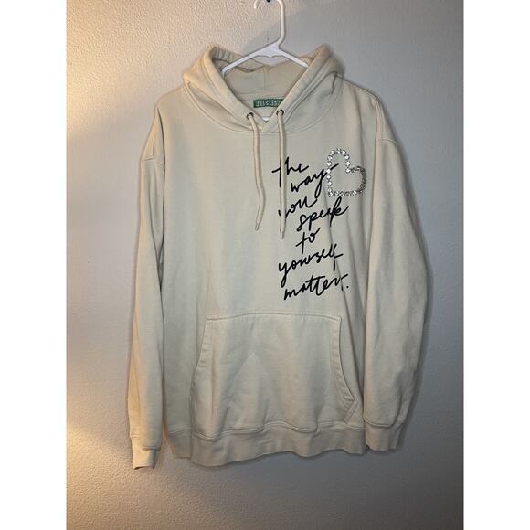 Skull House Designs x Kelclight The Way You Speak To Yourself Hoodie Sweatshirt - Picture 3 of 7